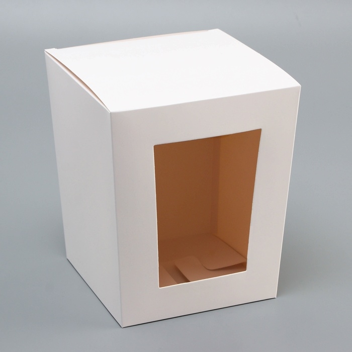 Коробка для кулича белая, кондитерская упаковка, 15 x 15 x 18 см Коробка для кулича белая, кондитерская упаковка, 15 x 15 x 18 см