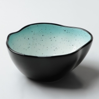 Салатник керамический неровный край «Синяя», 600 мл, 17 см, цвет синий Салатник керамический неровный край «Синяя», 600 мл, 17 см, цвет синий