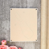 Фоторамка пластик L-4 20х25 см белый (пластиковый экран)