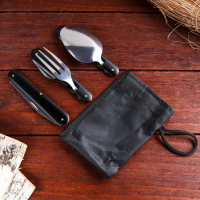 Набор туриста в чехле 5в1 Мастер К, черный Набор туриста в чехле 5в1 Мастер К, черный