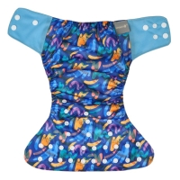 Многоразовый подгузник &laquo;Абстракция&raquo;, 3-15 кг, цвет синий, Крошка Я