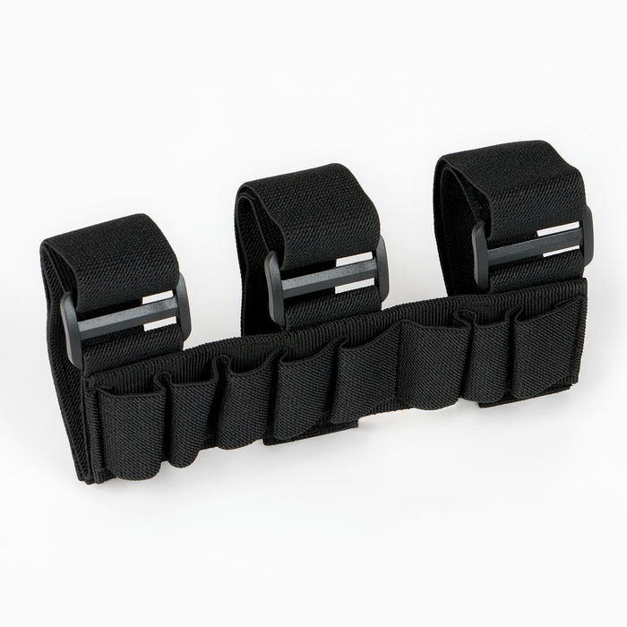 Патронташ охотничий на руку, нейлон, на 8 патронов, черный