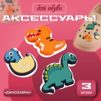 Аксессуары для обуви &laquo;Динозавры&raquo;, 3 шт