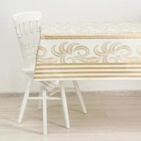 Клеёнка на стол на нетканой основе Доляна «Роза», ширина 137 см, рулон 20 м, цвет бежевый Клеёнка на стол на нетканой основе Доляна «Роза», ширина 137 см, рулон 20 м, цвет бежевый