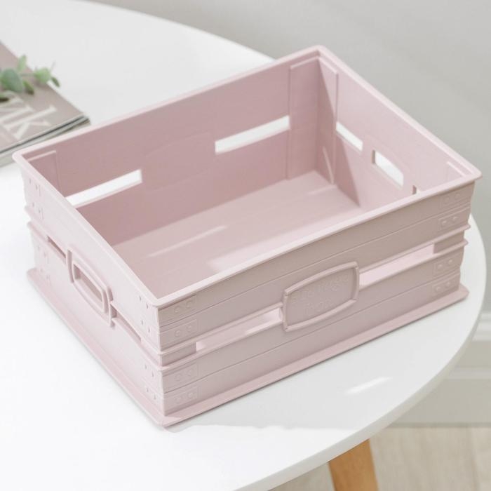 Ящик для хранения, 22,7&times;17&times;9,5 см, цвет МИКС