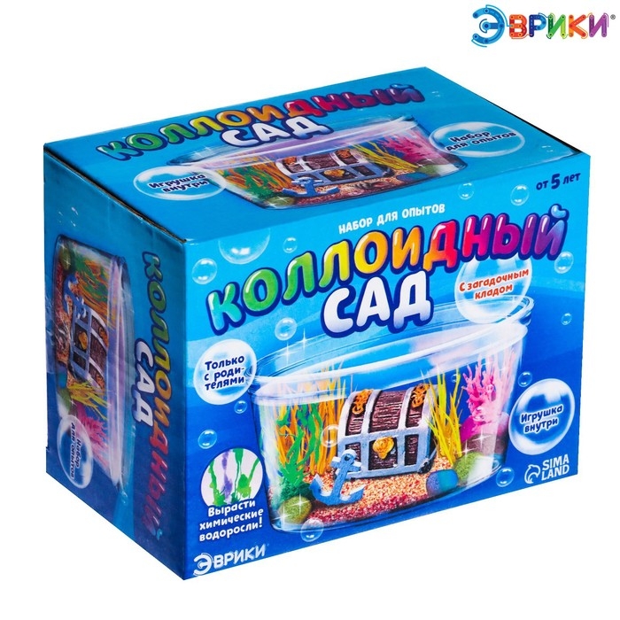 Набор для опытов &laquo;Коллоидный сад&raquo;, с загадочным кладом