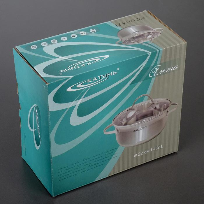 Кастрюля &laquo;Альта&raquo;, 4.2 л, d=22 см, капсульное дно, индукция