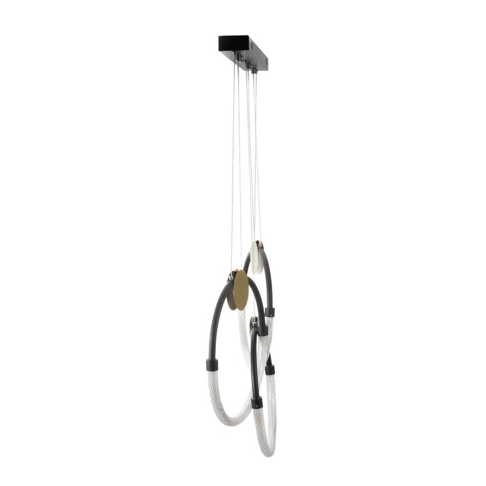 Светильник BayerLux Светильник BayerLux "Олендал" LED 45Вт черно-золотой 62х5х44-150 см