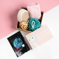 Подарочный набор Этель "Drama queen" полотенце 30х60 см и аксессуары Подарочный набор Этель "Drama queen" полотенце 30х60 см и аксессуары