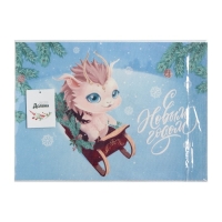 Салфетка новогодняя на стол Доляна &laquo;С Новым Годом&raquo;, 40х29см