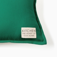 Подушка Этель, 30х50+1 см, изумруд, 100% хлопок