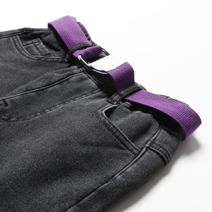 Джинсы для девочек, НАЧЁС, цвет серый, рост 134 см