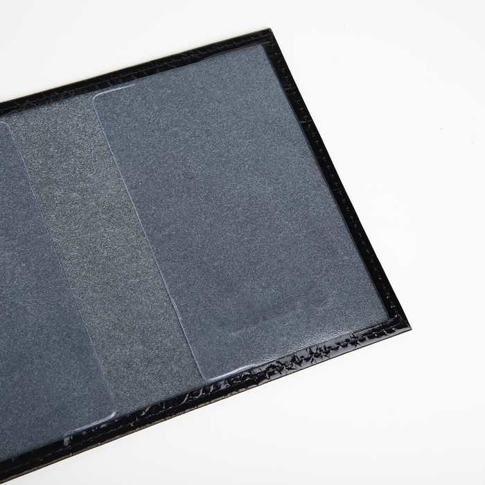 Обложка для паспорта, TEXTURA, цвет чёрный