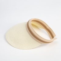 Козырёк плетёный для девочки MINAKU цвет молочный, р-р 50-52 Козырёк плетёный для девочки MINAKU цвет молочный, р-р 50-52