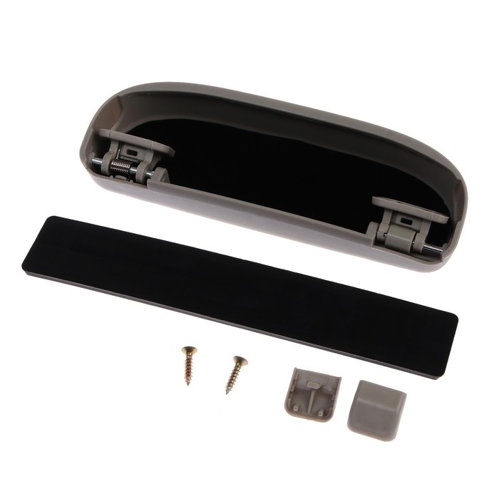 Держатель-футляр для очков, 21.5&times;6 см, серый