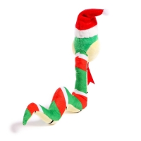 Новый год! Мягкая игрушка &laquo;Змея в новогодней шапочке&raquo;