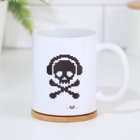 Кружка сублимация "Геймеры не умирают", с нанесением