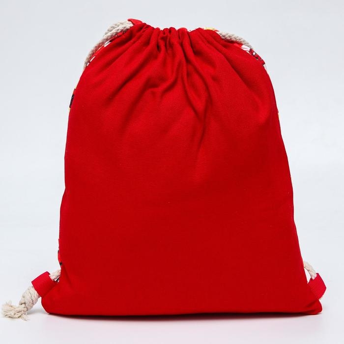 Мешок для обуви с карманом, 28х37 см, Тачки