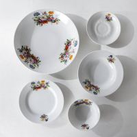 Набор столовой посуды &laquo;Букет цветов&raquo;, 34 предмета