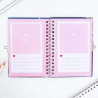 Анкета в твердой обложке на замочке &laquo;Аниме&raquo;, А6 40 л