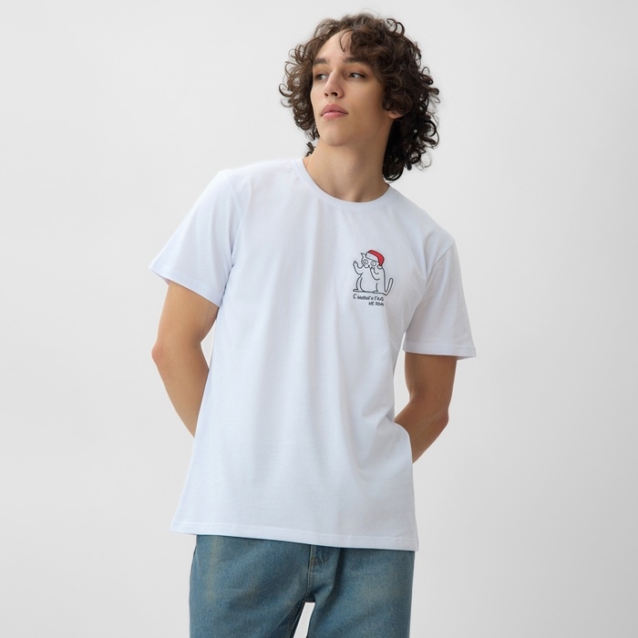 Футболка мужская KAFTAN Футболка мужская KAFTAN "Обещание" белый, р. XL