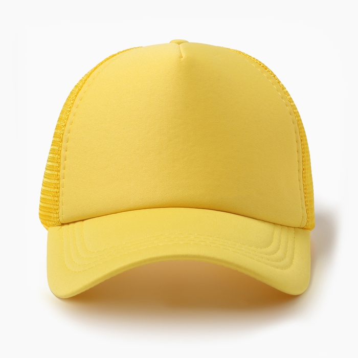 Бейсболка, цвет желтый, размер 56-58 Бейсболка, цвет желтый, размер 56-58