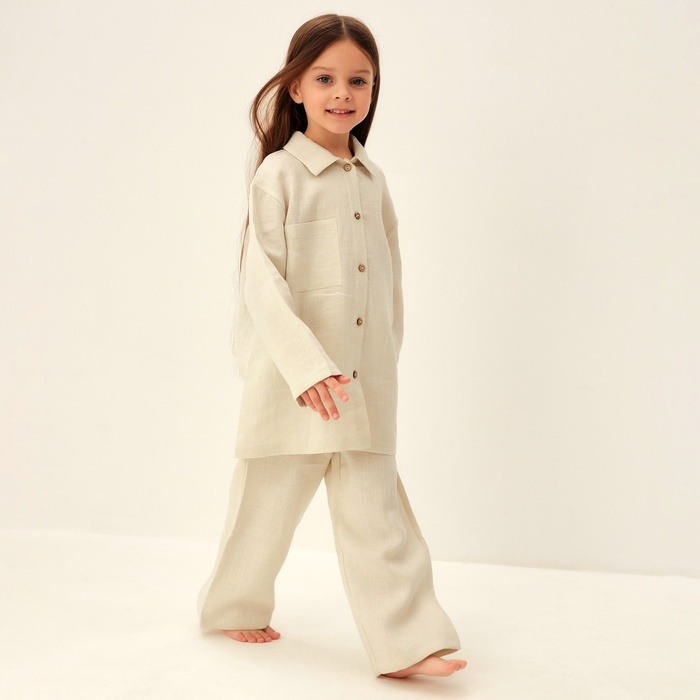 Костюм детский домашний SL HOME р 32 (110-116), молочный