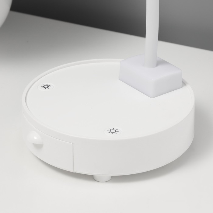 Настольная лампа Настольная лампа "Ренди" LED 4Вт USB АКБ белый 11х23 см