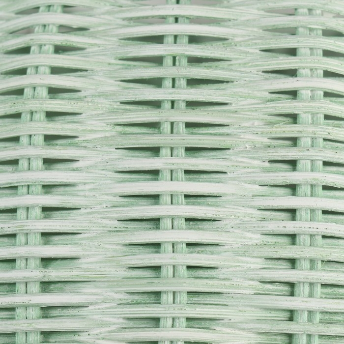 Корзина плетеная (ротанг), 15,5х15,5 см, 1 шт., светло-зелёный