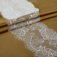 Кружево реснички, 175 мм &times; 3 &plusmn; 0,5 м, цвет белый