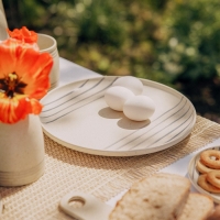 Тарелка керамическая SL Home &laquo;Райяс&raquo;, d=27 см, цвет бежевый