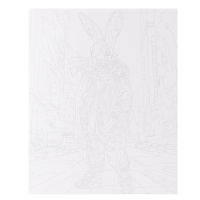 Картина по номерам на холсте с подрамником &laquo;Кролик в городе&raquo;, 40 х 50 см