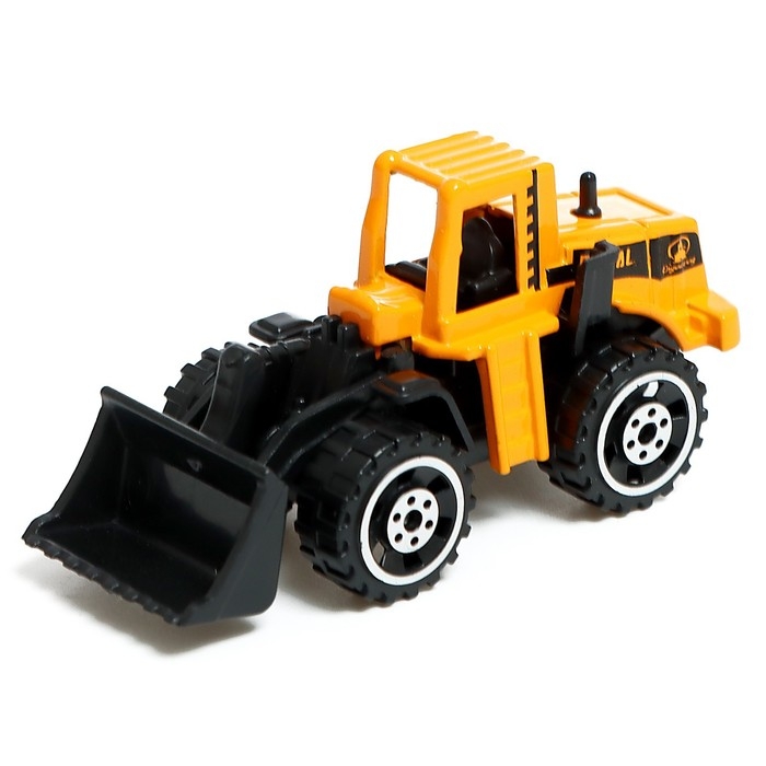 Игровой набор из металла &laquo;Строительная техника&raquo;, в комплекте дорожные знаки и техника