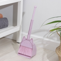 Щётка для пола Доляна «Китти»: щётка 14×50 см, совок 16×13×38 см, цвет розовый Щётка для пола Доляна «Китти»: щётка 14×50 см, совок 16×13×38 см, цвет розовый