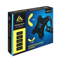 Кронштейн Luazon KrON-56, для ТВ, наклонно-поворотный, 14-42", 80-390 мм от стены, чёрный Кронштейн Luazon KrON-56, для ТВ, наклонно-поворотный, 14-42", 80-390 мм от стены, чёрный