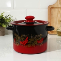 Кастрюля эмалированная, 3,5 л, цвет МИКС Кастрюля эмалированная, 3,5 л, цвет МИКС