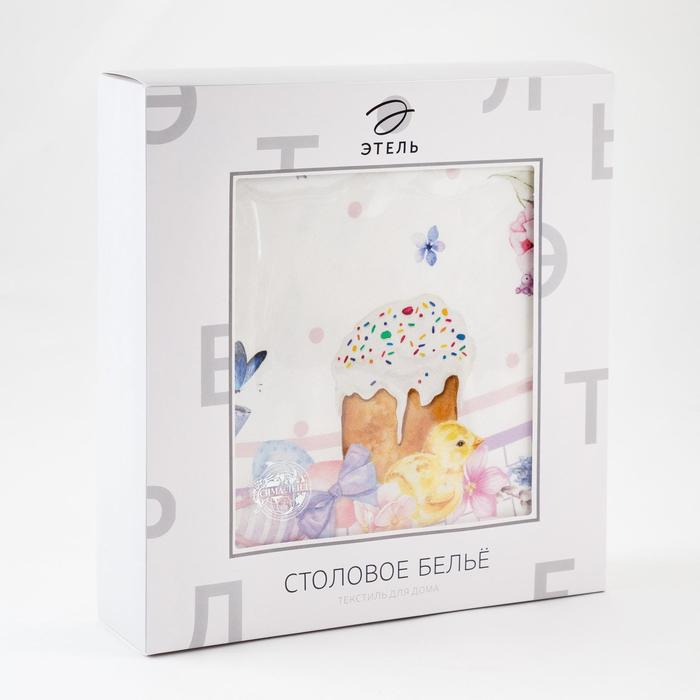 Скатерть "Этель" Spring easter d=214см +/-3см, 100% хлопок, саржа 190 гр/м2