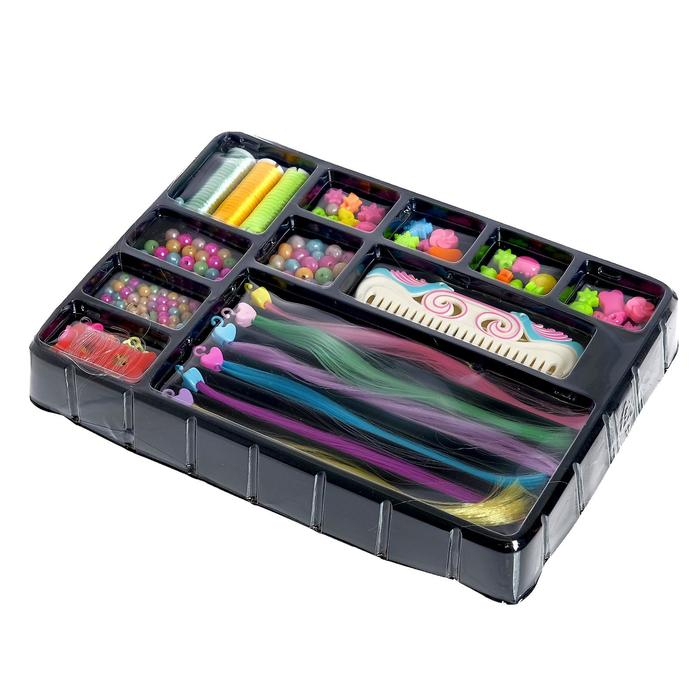 Набор парикмахера «Делаем причёски» с аксессуарами для волос Набор парикмахера «Делаем причёски» с аксессуарами для волос