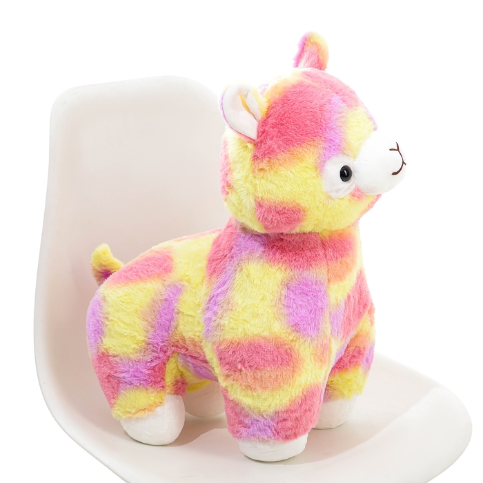 Мягкая игрушка &laquo;Лама&raquo;, 45 см, цвет жёлто-розовый