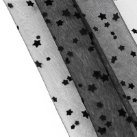 Сетка с флоком «Звёзды», 150 см, 1 ± 0,2 м, цвет чёрный Сетка с флоком «Звёзды», 150 см, 1 ± 0,2 м, цвет чёрный