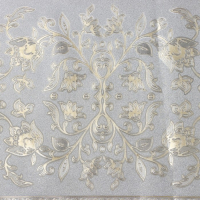 Клеёнка на стол &laquo;Винтаж&raquo;, на тканевой основе, ширина 137 см, рулон 20 метров, цвет золотой