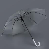 Зонт - трость полуавтоматический &laquo;Каркас&raquo;, 8 спиц, R = 45/55 см, D = 110 см, цвет МИКС