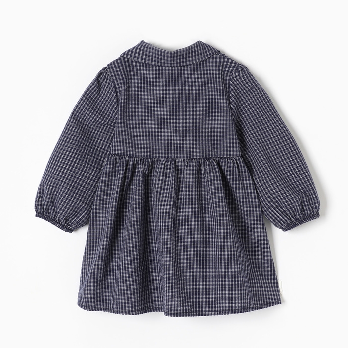 Платье Крошка Я "Клетка", рост 74-80, синий