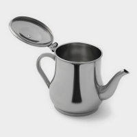 Чайник заварочный из нержавеющей стали «Султан», 700 мл, 201 сталь, цвет хромированный Чайник заварочный из нержавеющей стали «Султан», 700 мл, 201 сталь, цвет хромированный