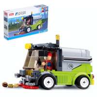 Конструктор Город &laquo;Машина по мойке улиц&raquo;, 136 деталей