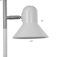 Торшер "Спот" E27 40Вт белый 22х22х173 см