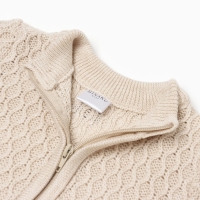 Джемпер детский вязаный MINAKU, цвет бежевый, рост 68-74 см