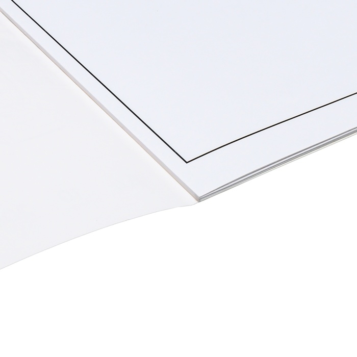 Альбом для черчения А4, 10 листов, блок 200 г/м&sup2;, на клею, ErichKrause, горизонтальная рамка