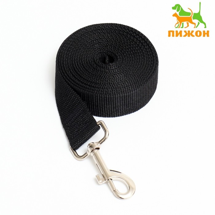 Поводок 3 м х 3 см, чёрный Поводок 3 м х 3 см, чёрный