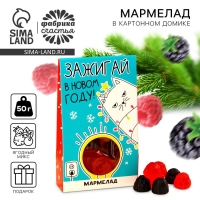 Мармелад в коробке &laquo;Зажигай в новом году&raquo; ягоды, 50 г.